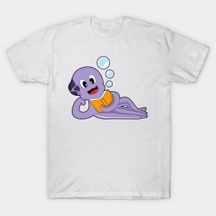 Octopus Reading Book T-Shirt